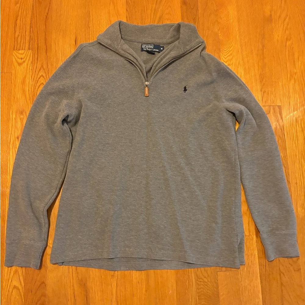 Men's Ralph Lauren Quarter Zip (1/4 zip) Sweater Medium